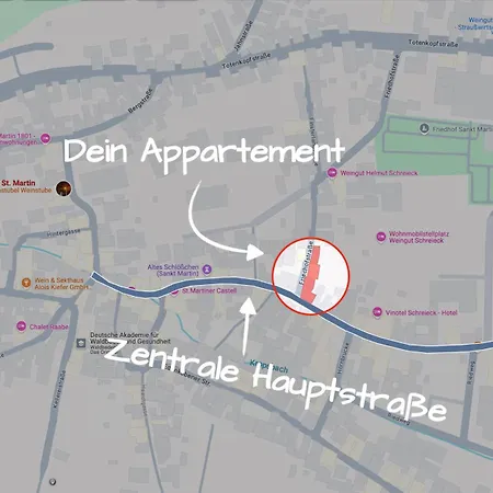 1-2 Personen - Parkplatz - Fahrradgarage - Zentrum - Kueche - Balkon - Klima سانكت مارتن